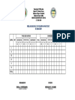 Phil-Iri Result in Filipino Posttest SY.2018-2019: Word Recognition Comprehension