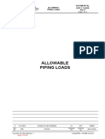 Allowable Piping Loads Document No. A307-7-12-0038 Rev. 0