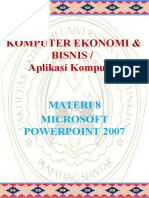 Materi 8 - Microsft Power Point I