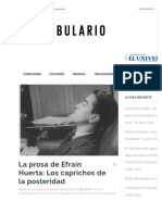 La Prosa de Efraín Huerta: Los Caprichos de La Posteridad - Confabulario - Suplemento Cultural PDF