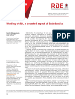 Working Width, A Deserted Aspect of Endodontics: Denzil Albuquerque, Jojo Kottoor