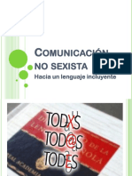 Comunicación No Sexista