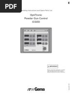 Optitronic Powder Gun Control (Cg03) : Operating Instructions and Spare Parts List