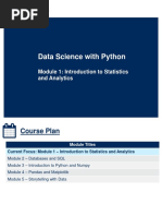 SCS3250A - Module 1 - Introduction To Statistics and Analytics