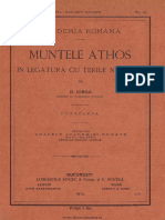 Nicolae Iorga - Muntele Athos În Legătură Cu Ţerile Noastre PDF