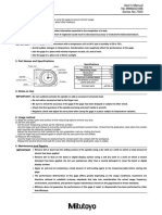 Pocket Gage: User's Manual No.99MAG018B Series No.7300