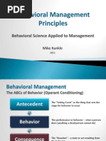 Behavioral Management Principles