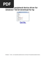 Bluetooth peripheral device driver for windows 7 32 bit download for hp