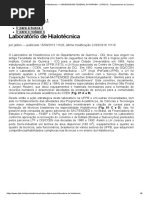 Laboratório de Hialotécnica- Histórico - UFPB DQ 2020  05-06-20