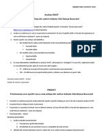 Analiza SWOT  PROIECT - Marketing Sportiv 2018-2019