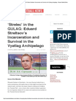 Strelec' in The GULAG - Eduard Streltsov's Incarceration and Survival in The Vyatlag Archipelago - Russian Football News