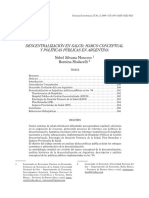Descentralizacion en Salud PDF