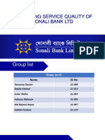 Measuring Service Quality of Sonali Bank LTD