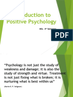 1 - Introduction To Positive Psychology