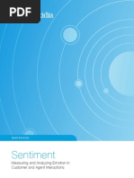 Sentiment: Measuring and Analyzing Emotion in Customer and Agent Interactions