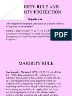 Majority Rule and Minority Protection