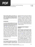 Managing and Sustaining Ecosystems