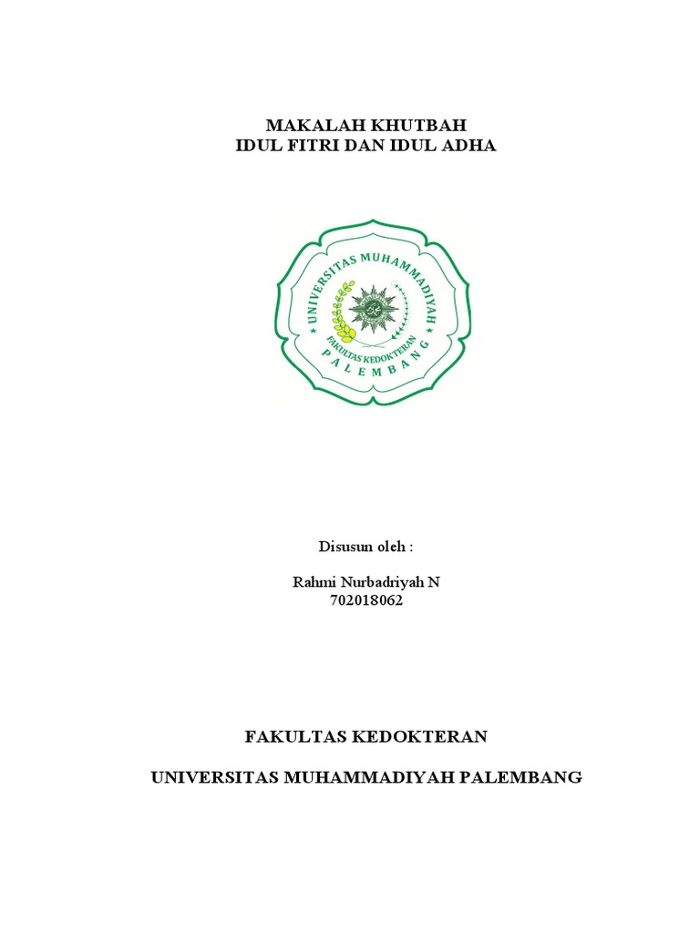 MAKALAH KHUTBAH Sholat Ied | PDF
