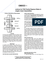 Installation instructions for FAS rupture disks