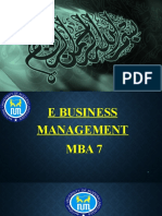 E - Business Management MUHAMMAD QASIM FAROOQ (L-21049)