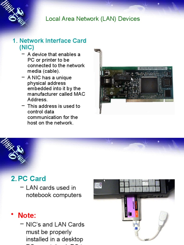 Local Area Network (Lan) Devices - (SCPPN Part2) | PDF | Computers