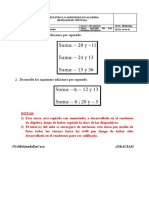 2da tarea Álgebra - 4TO GRADO