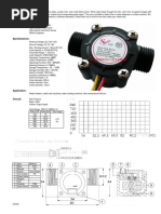 YF-S201 Water Flow Sensor/4 Points G1/2 Interface Water Heater Water Dispenser Water Dispenser Hall I.1325370532