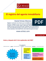El Registro Del Agente Inmobiliario-Daniel Echaiz Moreno