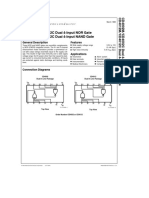 CD4012M/CD4012C Dual 4-Input NAND Gate & CD4002M/CD4002C Dual 4-Input NOR Gate Data Sheet