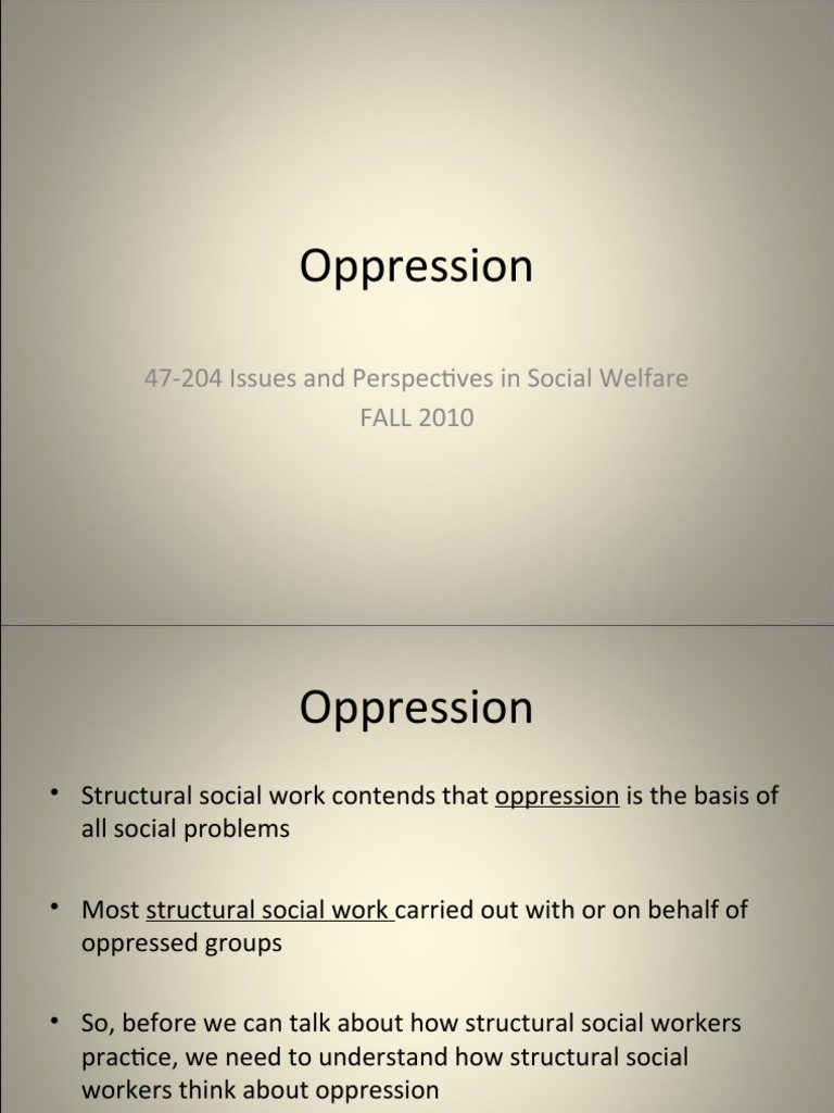 Oppression and Social Justice | PDF | Justice | Crime & Violence