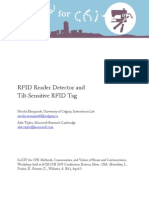 RFID Reader Detector and  Tilt-Sensitive RFID Tag