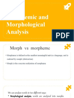 3 4 Morphemic & Morphological Analysis