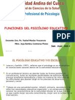 Funciones Del Psicólogo Educacativo