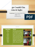 Colegio Conaldi Chía Guía de Ingles: Presentado Por: Daniel Alejandro Balcero Chacón Grado: 403 J.M