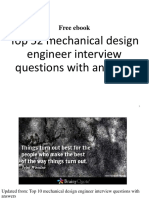 Top 52 Mechanical Design Engineer Interview Questions With Answers