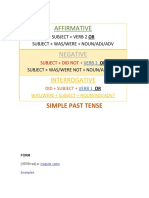 Learn the Simple Past Tense Form and Its Uses