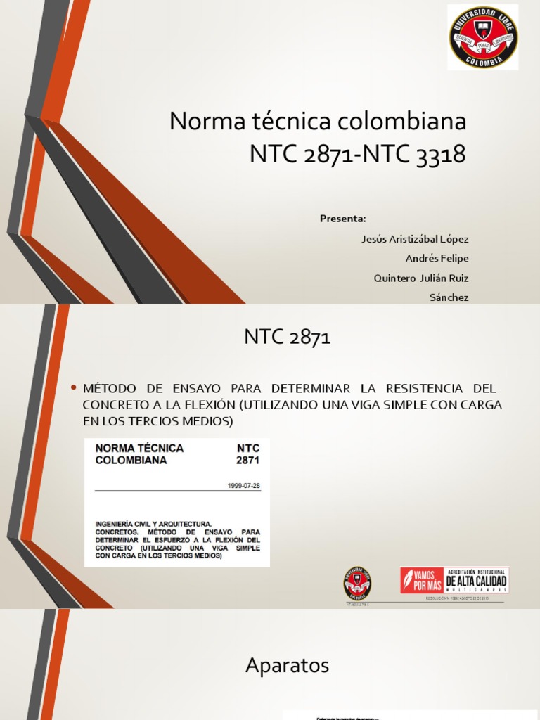 NTC 2871-3318 | PDF | Hormigón | Física Aplicada e Interdisciplinaria