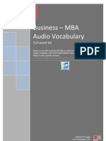 Business - MBA 3000 Words French - English