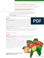 Uso de Flavonoides Como Ingrediente Activo en Alimentos Funcionales