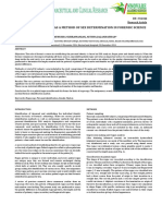 Palatal Rugoscopy As A Method of Sex Determination in Forensic Science