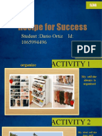 Récipe For Success: Student:Dario Ortiz Id: 1065994496