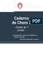 Caderno de Choro 2 com clássicos de Pixinguinha e Jacob do Bandolim