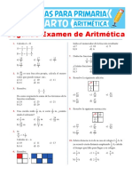 Segundo Examen de Aritmética para Cuarto de Primaria PDF