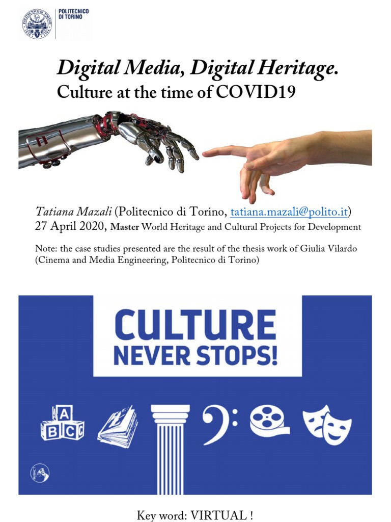Cultural Connections in Virtual Heritage | PDF | Virtual Reality ...