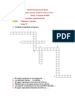 Taller Evaluativo de Naturales 5º 11 Junio 2020