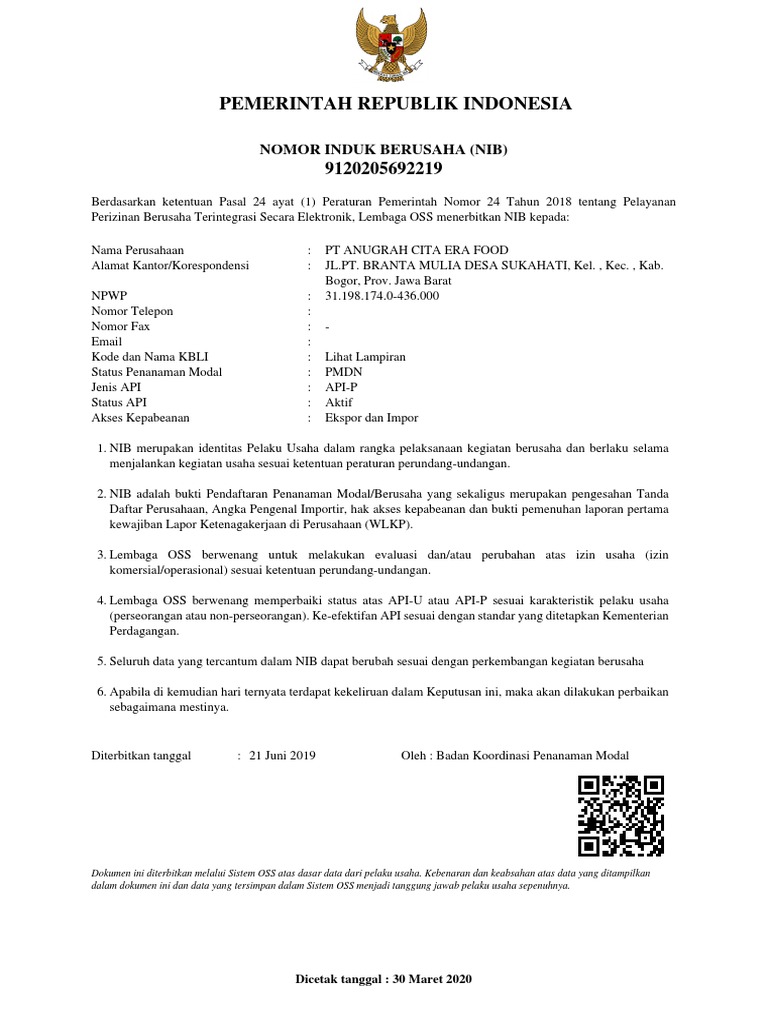 Nib 2020 | PDF
