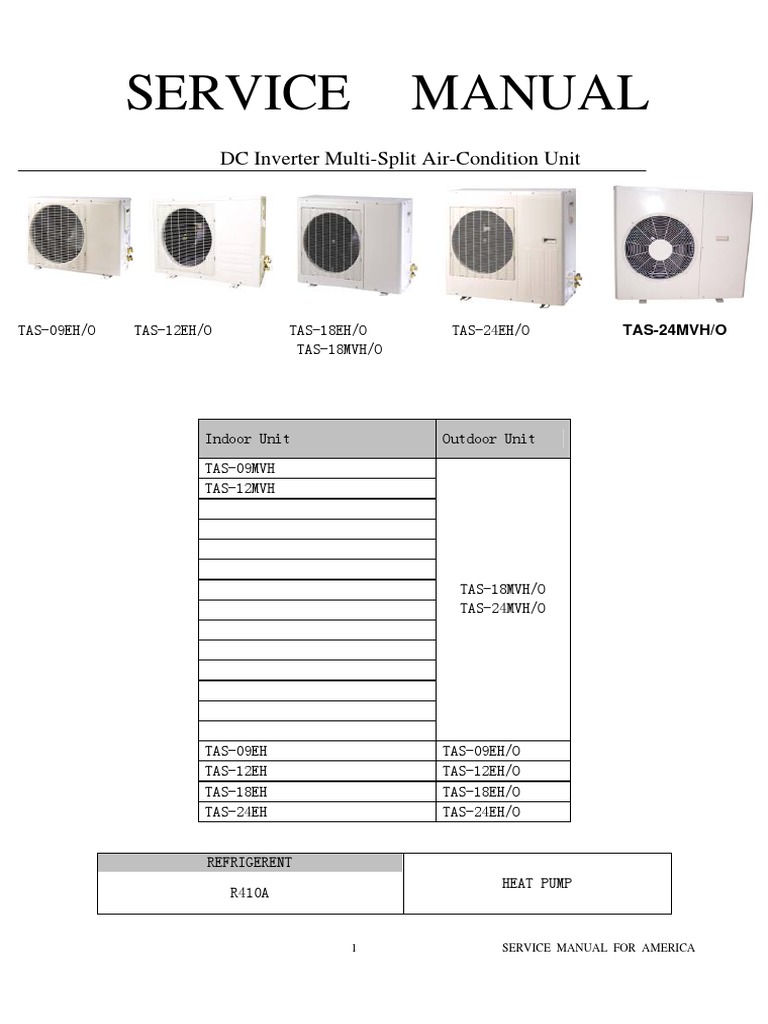 DC Inverter Multi-Split AC Manual | PDF | Power Inverter | Engineering ...