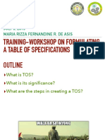 Table of Specifications PDF