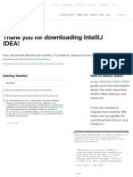 Thank You For Downloading Intellij Idea!