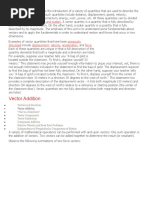 Vector Addition: Vectors and Scalars